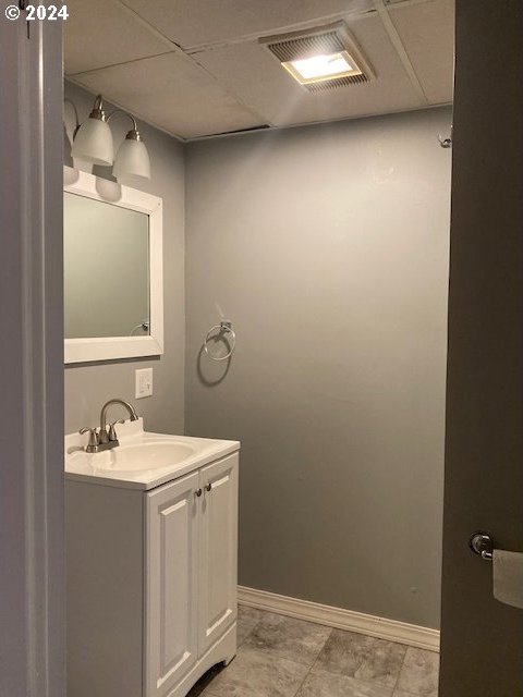 bathroom featuring vanity