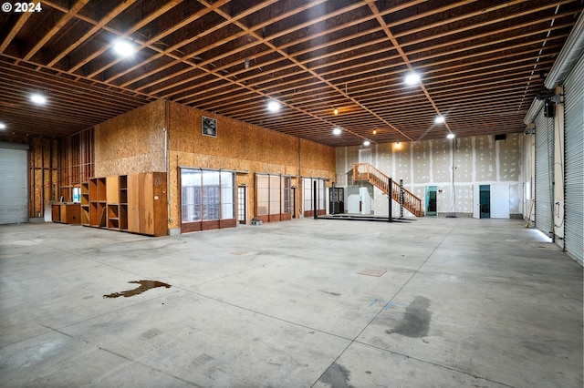 miscellaneous room with concrete flooring