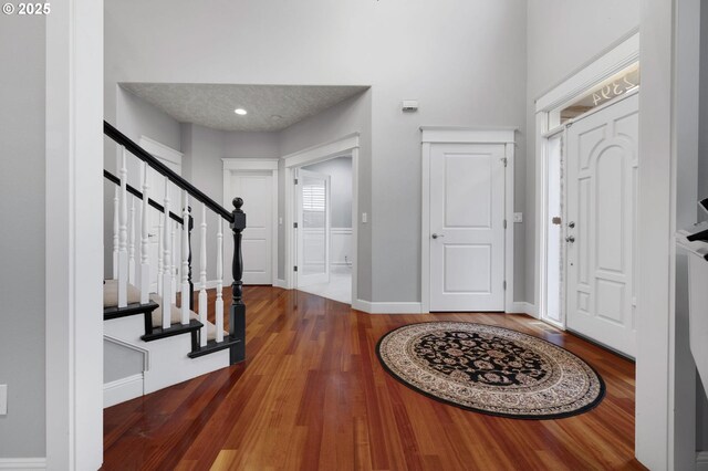 entryway featuring hardwood / wood-style flooring