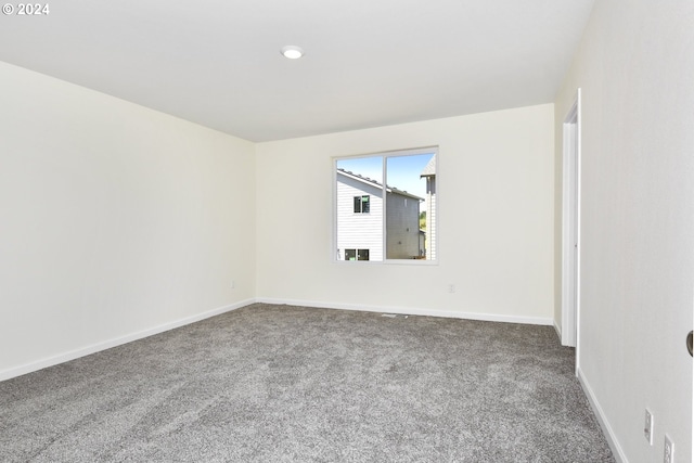 view of carpeted empty room