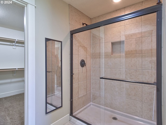 bathroom with walk in shower