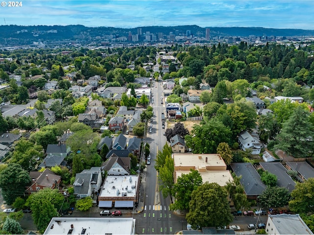 bird's eye view with a residential view