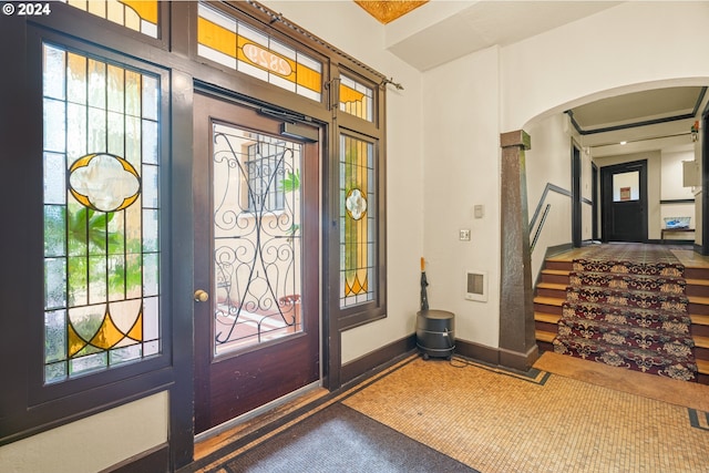 doorway to property with visible vents