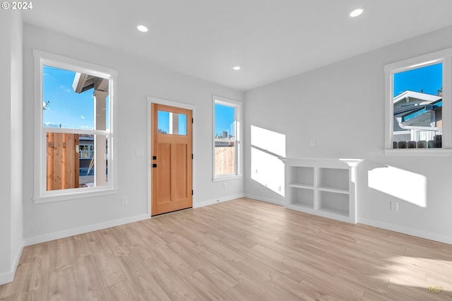 entryway featuring light wood-type flooring