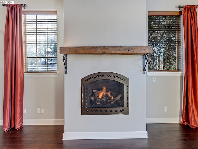 details with hardwood / wood-style floors