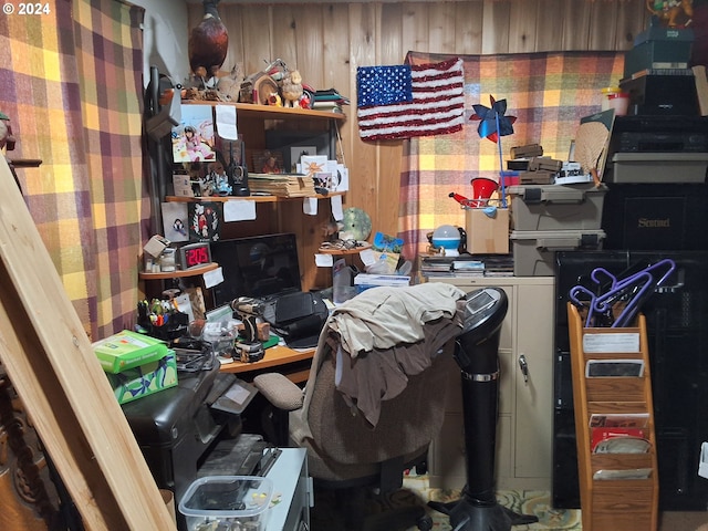 interior space featuring hardwood / wood-style floors and a wall unit AC