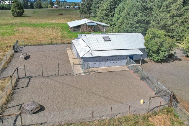 drone / aerial view featuring a rural view