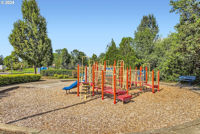 view of jungle gym