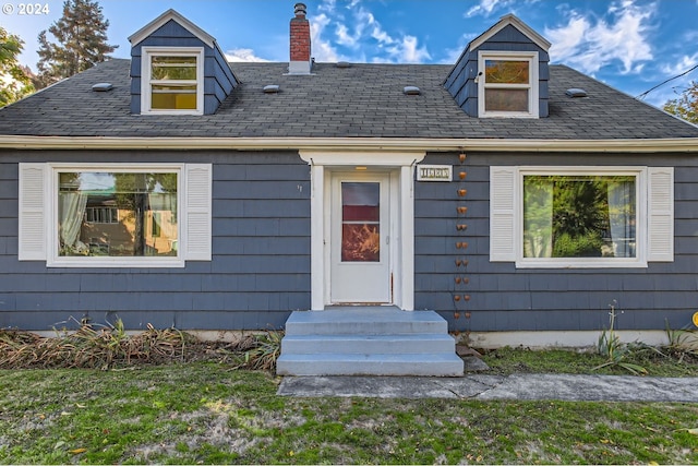 view of cape cod home