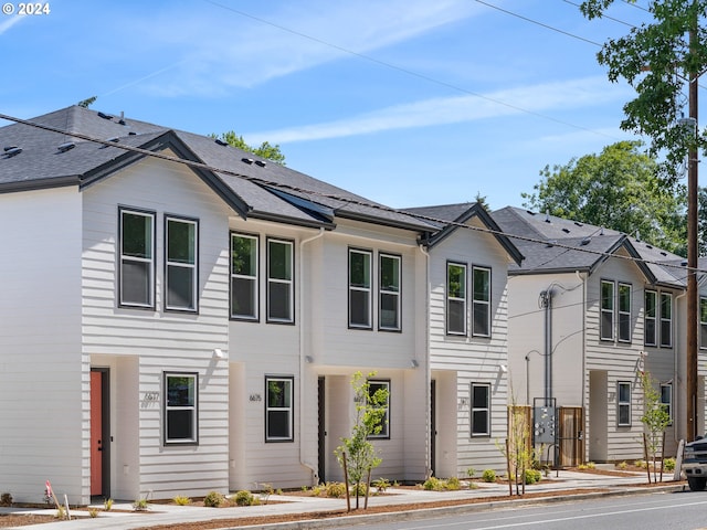 multi unit property with a shingled roof