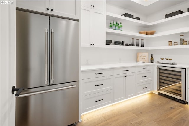 pantry featuring wine cooler