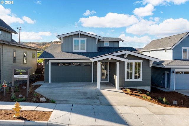 view of property featuring a garage