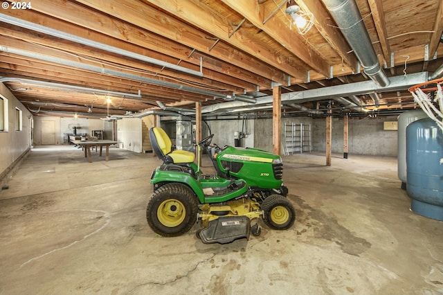 view of basement