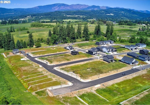 aerial view featuring a mountain view