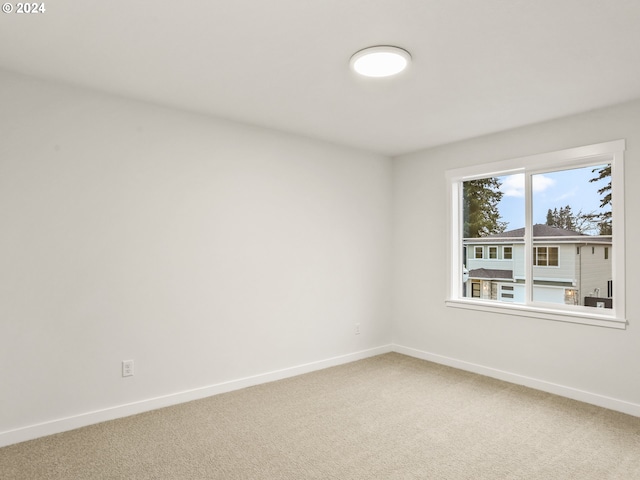 view of carpeted empty room