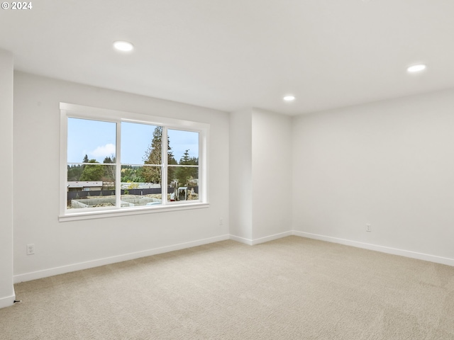 empty room featuring carpet floors