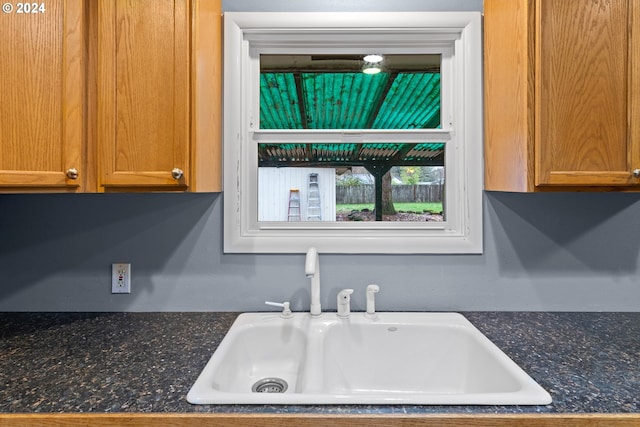 interior details with sink