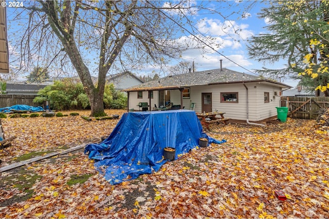 view of rear view of property