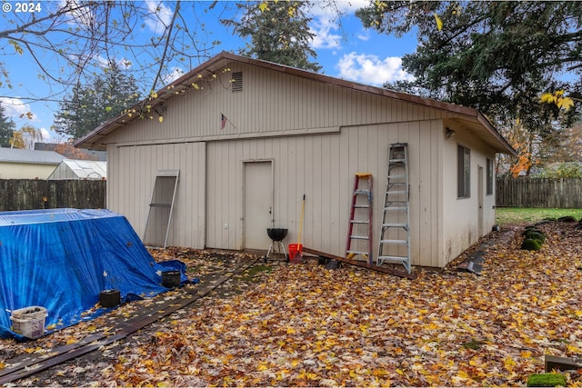 view of outbuilding