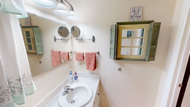 bathroom featuring vanity