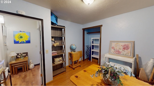 interior space featuring light wood-type flooring