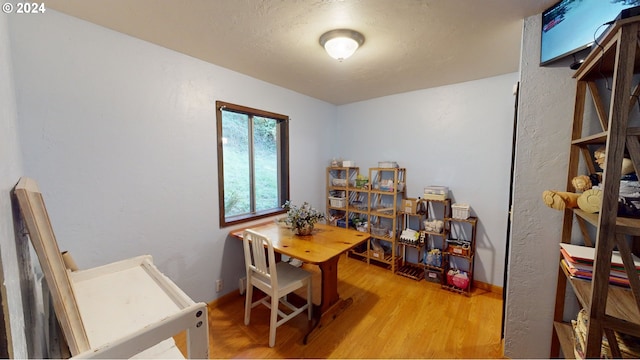 office featuring light hardwood / wood-style floors