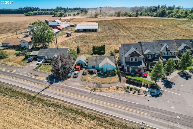 bird's eye view featuring a rural view