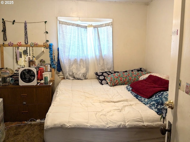 bedroom with carpet