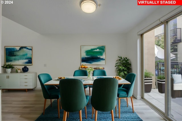 dining room featuring light hardwood / wood-style flooring