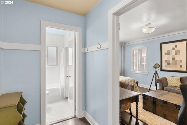 interior space featuring tile flooring