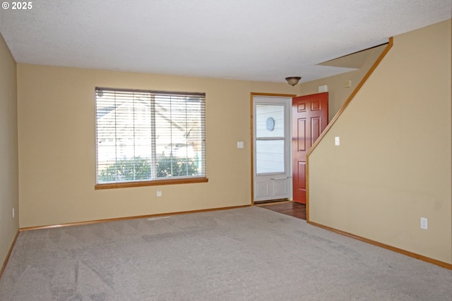 view of carpeted entryway