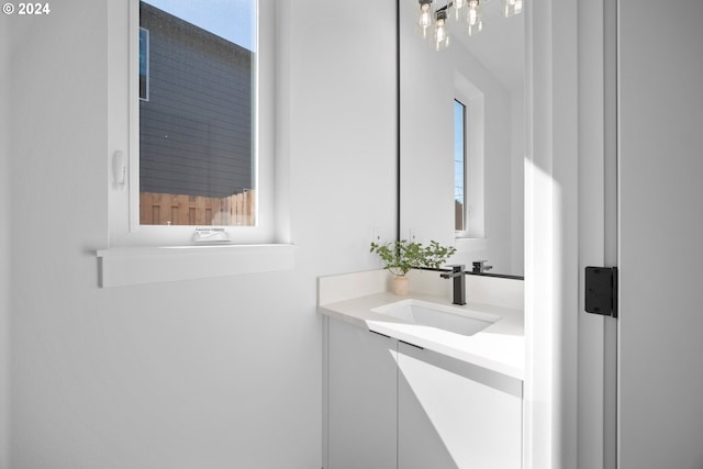 bathroom featuring vanity