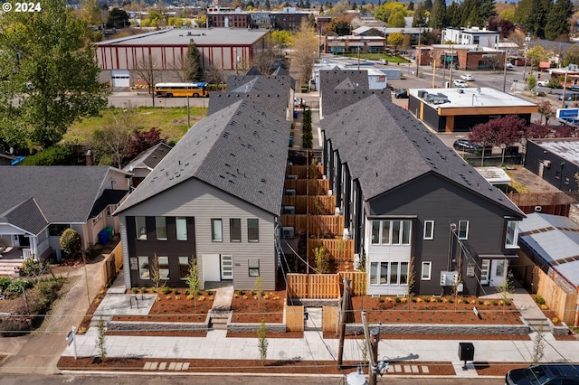 drone / aerial view with a residential view