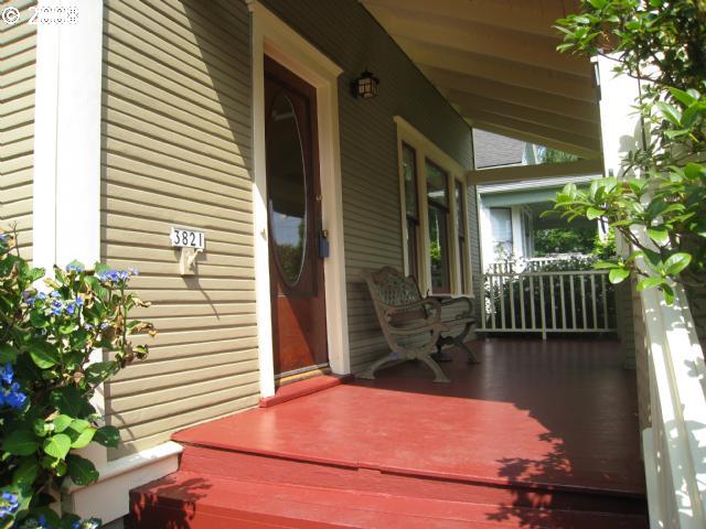 deck with covered porch