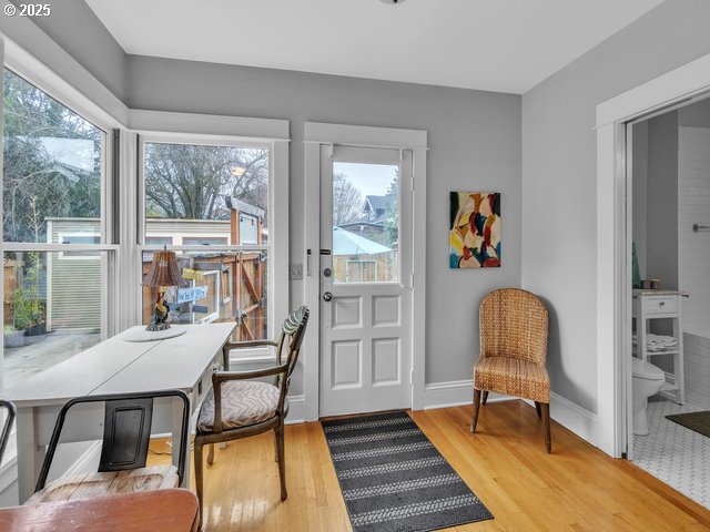 view of sunroom