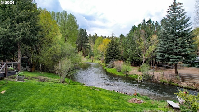 view of community featuring a yard