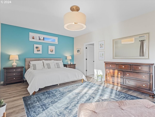 bedroom featuring hardwood / wood-style floors