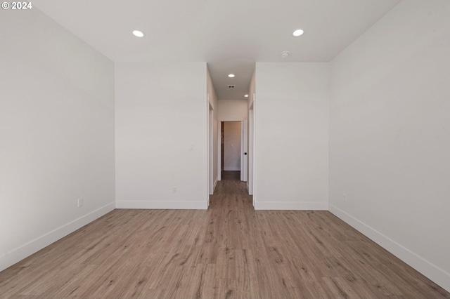 empty room featuring light hardwood / wood-style floors