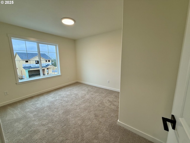 view of carpeted empty room