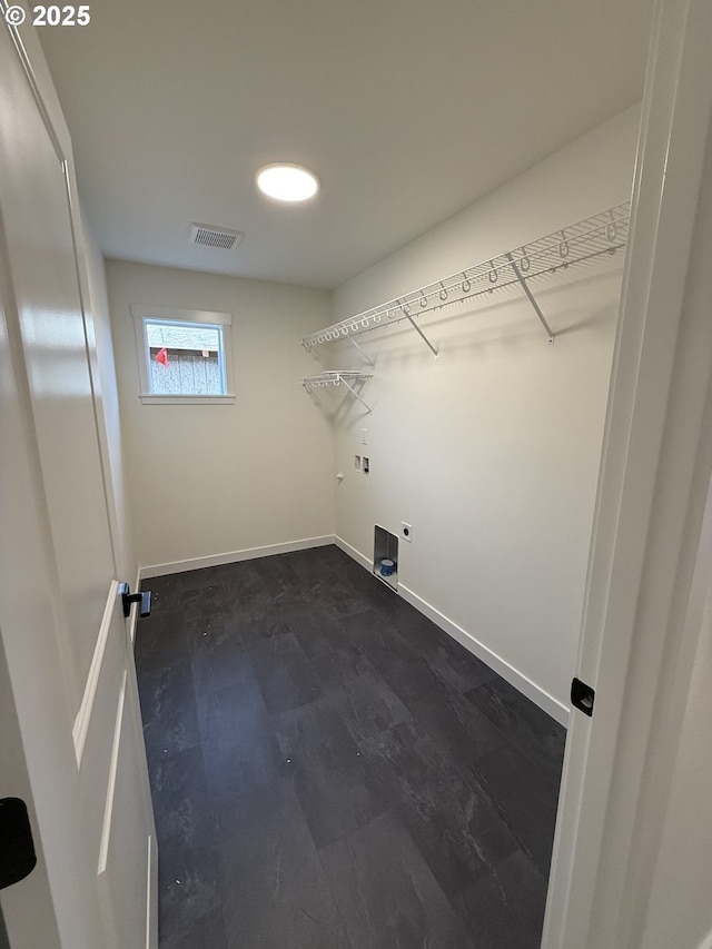 laundry area featuring hookup for a washing machine and electric dryer hookup