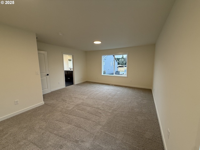 view of carpeted empty room