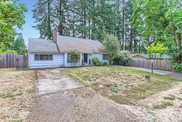 view of ranch-style house