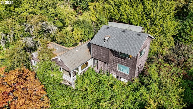637 NW Skyline Crest Rd, Portland, OR 97229 - view from above of property with a forest