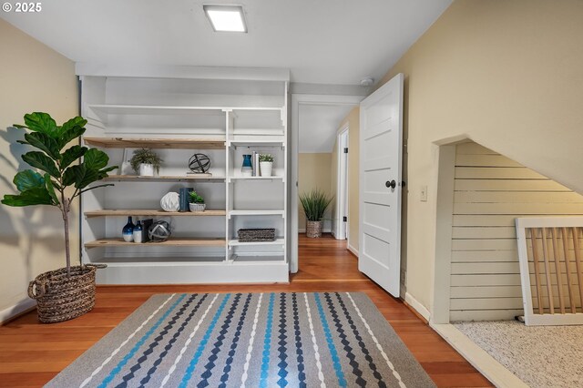 interior space featuring wood finished floors