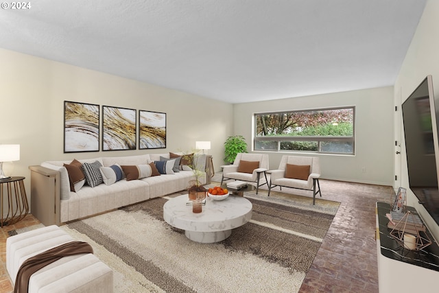 living room with baseboards