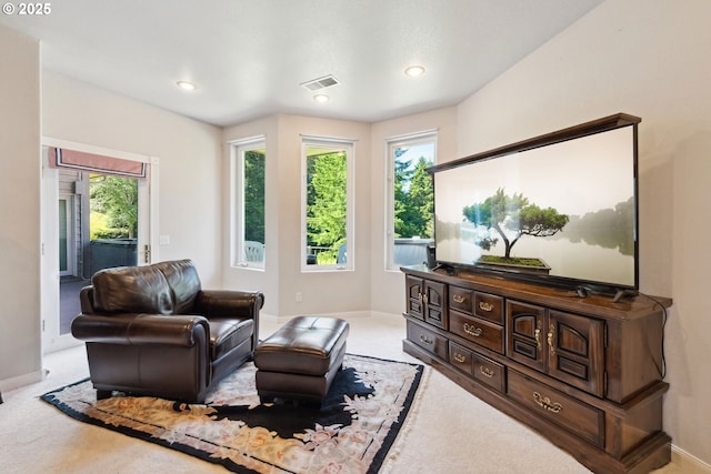 92631 Rainier Ln, Coos Bay, OR 97420 - sitting room featuring carpet and recessed lighting
