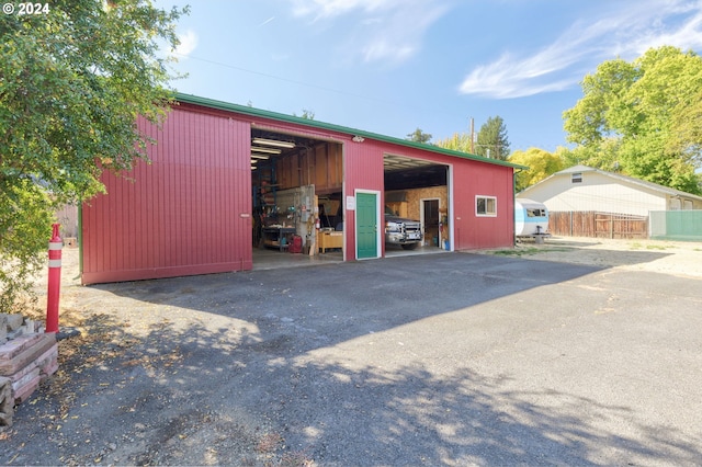 view of outbuilding