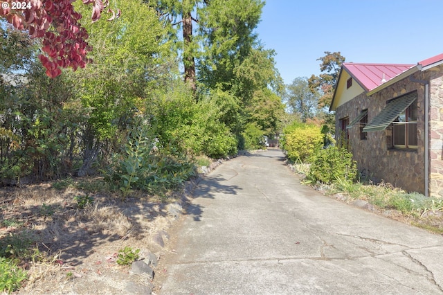 view of road