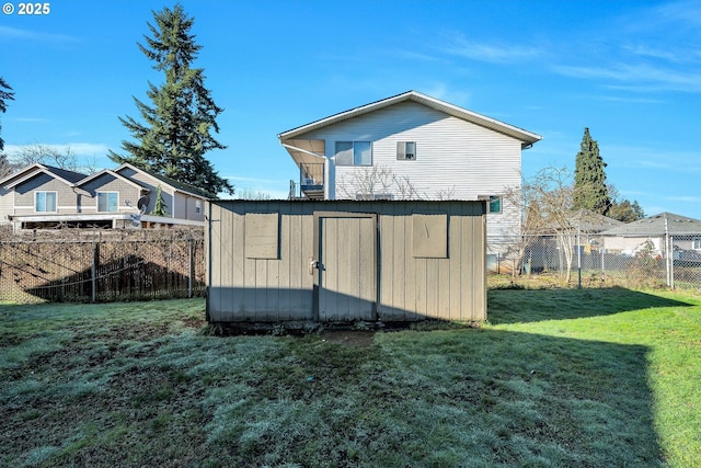 exterior space with a lawn