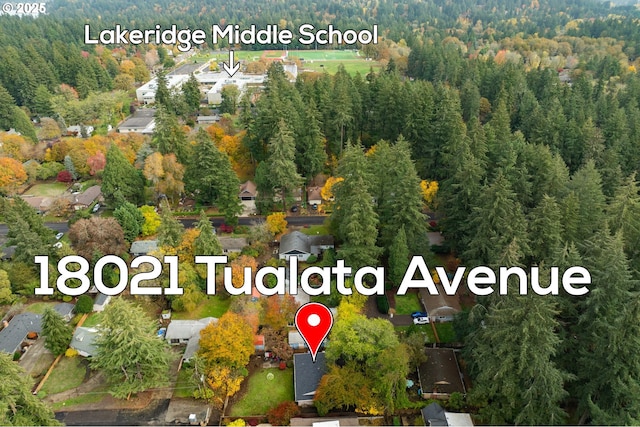 18021 Tualata Ave, Lake Oswego, OR 97035 - view of property location featuring a forest